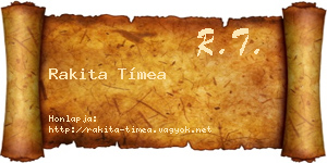 Rakita Tímea névjegykártya
